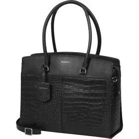   Burkely Cool Colbie fekete női bőr laptoptartós válltáska 15,6" 40 x 33 cm