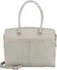 Burkely Cool Colbie szürke női bőr laptoptartós válltáska 15,6" 40 x 33 cm