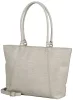 Burkely Cool Colbie Wide Tote világosszürke női bőr laptoptartós válltáska 15.6''  32 x 37 x 3 cm
