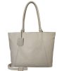 Burkely Cool Colbie Wide Tote törtfehér női bőr laptoptartós válltáska 15.6''  30 x 35 cm