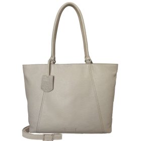   Burkely Cool Colbie Wide Tote törtfehér női bőr laptoptartós válltáska 15.6''  30 x 35 cm
