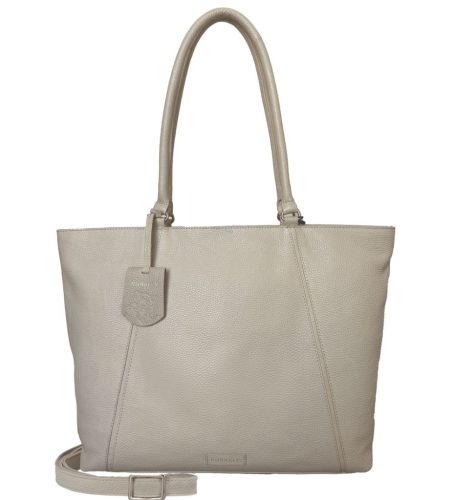 Burkely Cool Colbie Wide Tote törtfehér női bőr laptoptartós válltáska 15.6''  30 x 35 cm