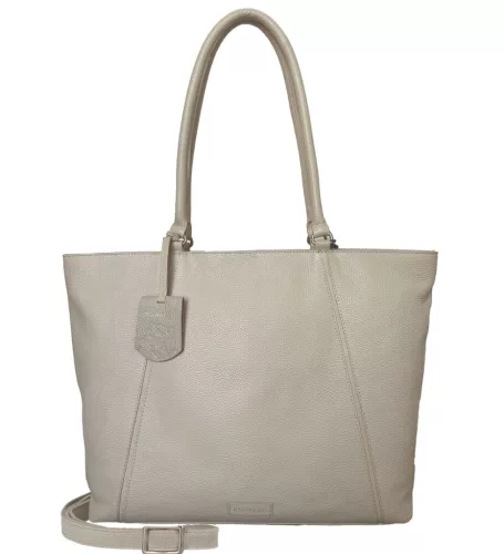Burkely Cool Colbie Wide Tote törtfehér női bőr laptoptartós válltáska 15.6''  30 x 35 cm