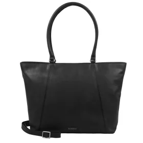   Burkely Cool Colbie Wide Tote fekete női bőr laptoptartós válltáska 15.6''  30 x 35 cm