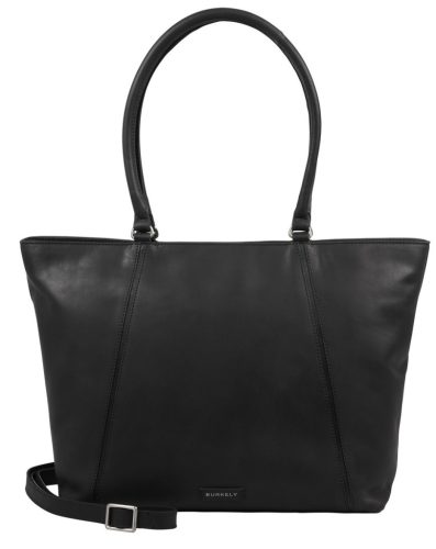 Burkely Cool Colbie Wide Tote fekete női bőr laptoptartós válltáska 15.6''  30 x 35 cm