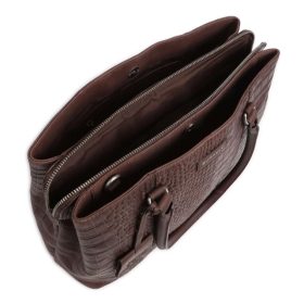   Burkely Cool Colbie barna női bőr válltáska, laptoptartóval 13,3" 34 x 26 cm