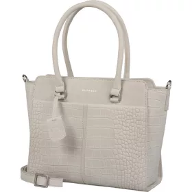   Burkely Cool Colbie törtfehér kroko bőr válltáska 30 x 25 cm