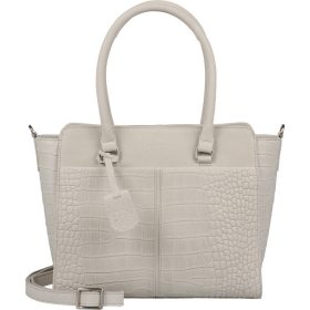   Burkely Cool Colbie törtfehér kroko bőr válltáska 30 x 25 cm
