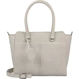   Burkely Cool Colbie törtfehér kroko bőr válltáska 30 x 25 cm