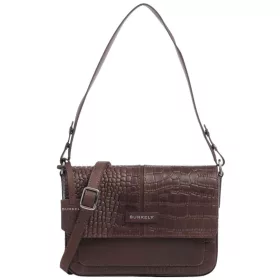   Burkely Cool Colbie barna kroko női bőr válltáska 22 x 16 cm