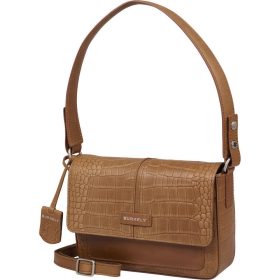   Burkely Cool Colbie konyakbarna kroko női bőr válltáska 22 x 16 cm