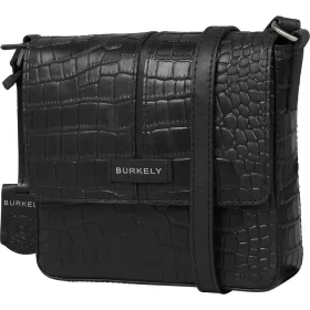   Burkely Cool Colbie fekete kroko női bőr oldaltáska, crossover  19 x 18 cm