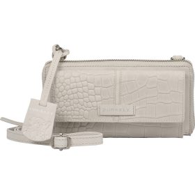   Burkely Cool Colbie törtfehér kroko női bőr mobiltartó pénztárca, vállpánttal  20 x 11 cm