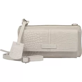   Burkely Cool Colbie törtfehér kroko női bőr mobiltartó pénztárca, vállpánttal  20 x 11 cm