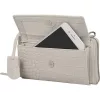 Burkely Cool Colbie törtfehér kroko női bőr mobiltartó pénztárca, vállpánttal  20 x 11 cm