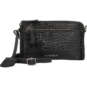   Burkely Cool Colbie fekete kroko női bőr mini oldaltáska  19 x 15 cm