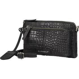   Burkely Cool Colbie fekete kroko női bőr mini oldaltáska  19 x 15 cm