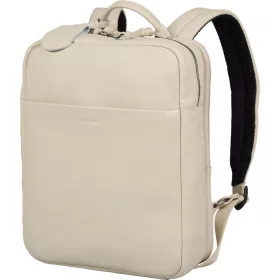   Burkely Lush Lucy törtfehér női bőr hátizsák, laptoptartóval 14"  37 x 28 cm