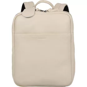   Burkely Lush Lucy törtfehér női bőr hátizsák, laptoptartóval 14"  37 x 28 cm