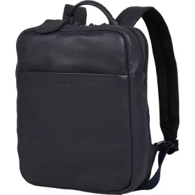   Burkely Lush Lucy sötétkék női bőr hátizsák, laptoptartóval 14"  37 x 28 cm