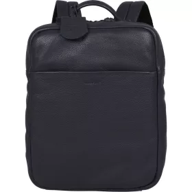  Burkely Lush Lucy sötétkék női bőr hátizsák, laptoptartóval 14"  37 x 28 cm