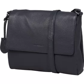   Burkely Lush Lucy sötétkék női bőr oldaltáska, crossbody 25 x 20 cm