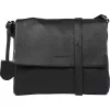 Burkely Lush Lucy sötétkék női bőr oldaltáska, crossbody 25 x 20 cm