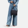 Burkely Lush Lucy sötétkék női bőr oldaltáska, crossbody 25 x 20 cm