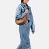Burkely Lush Lucy konyakbarna női bőr oldaltáska, crossbody 30 x 15 cm