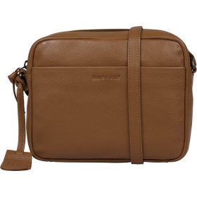   Burkely Lush Lucy konyakbarna női bőr oldaltáska, crossbody 20 x 17 cm