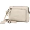 Burkely Lush Lucy törtfehér női bőr mini válltáska, crossbody 18 x 13 cm