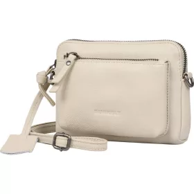   Burkely Lush Lucy törtfehér női bőr mini válltáska, crossbody 18 x 13 cm