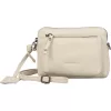 Burkely Lush Lucy törtfehér női bőr mini válltáska, crossbody 18 x 13 cm
