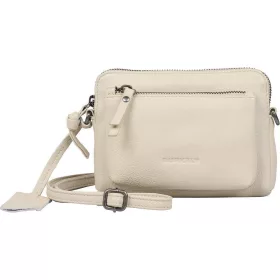   Burkely Lush Lucy törtfehér női bőr mini válltáska, crossbody 18 x 13 cm