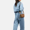 Burkely Lush Lucy konyakbarna női bőr mini válltáska, crossbody 18 x 13 cm