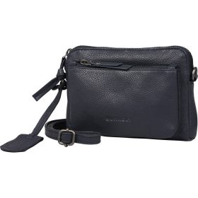   Burkely Lush Lucy sötétkék női bőr mini válltáska, crossbody 18 x 13 cm