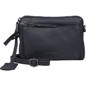   Burkely Lush Lucy sötétkék női bőr mini válltáska, crossbody 18 x 13 cm