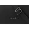Burkely Nocturnal fekete női bőr oldaltáska, crossbody