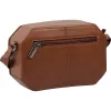 Burkely Nocturnal barna női bőr oldaltáska, crossbody