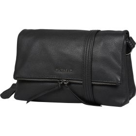Burkely Rock Ruby fekete női bőr oldaltáska, crossbody