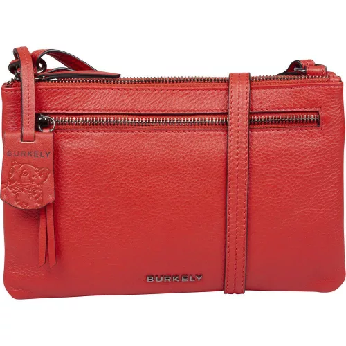 Burkely Rock Ruby piros női bőr oldaltáska, crossbody