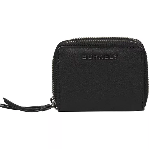 Burkely Rock Ruby fekete színű bőr pénztárca RFID védelemmel