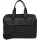 Burkely Minimal Mason dupla rekeszes fekete bőr laptoptáska, aktatáska 15.6"  40 x 30 cm