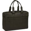 Burkely Minimal Mason sötétzöld dupla rekeszes bőr laptoptáska, aktatáska 15.6"  40 x 30 cm