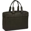 Burkely Minimal Mason sötétzöld dupla rekeszes bőr laptoptáska, aktatáska 15.6"  40 x 30 cm