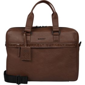   Burkely Minimal Mason konyakbarna bőr laptoptáska 15.6"  40 x 28 cm