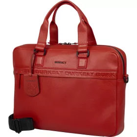   Burkely Minimal Mason piros bőr laptoptáska 15.6"  40 x 28 cm