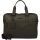 Burkely Minimal Mason sötétzöld bőr laptoptáska 15.6"  40 x 28 cm