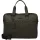Burkely Minimal Mason sötétzöld bőr laptoptáska 15.6"  40 x 28 cm