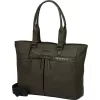 Burkely Minimal Maison sötétzöld női bőr laptoptartós válltáska 15,6" 37 x 30 cm